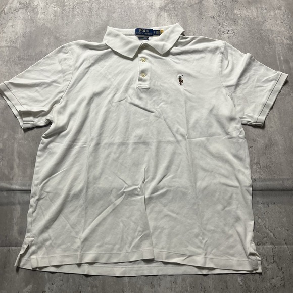 Polo Ralph Lauren Other - Polo Ralph Lauren Custom Classic Fit Classic White Polo Shirt for Mens Size L